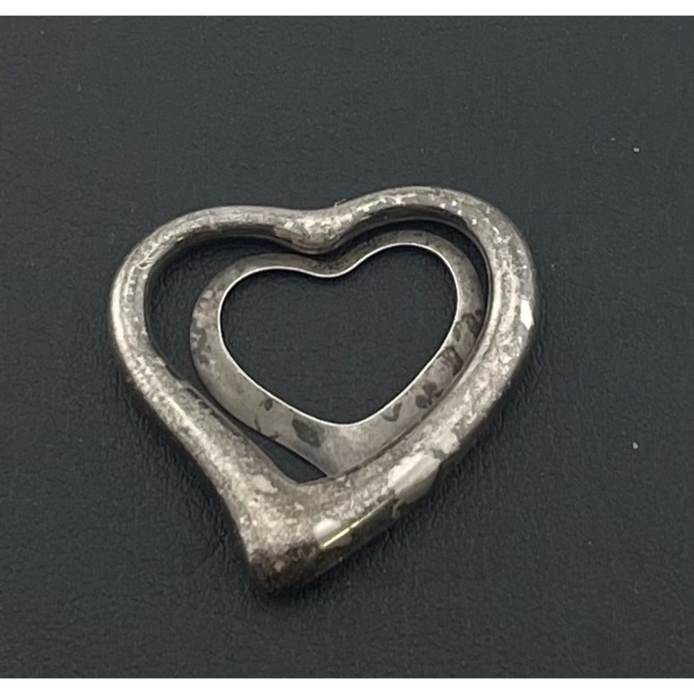 Sterling Silver Heart Pendant Slides Open Heart Layering Charms sorority sisters